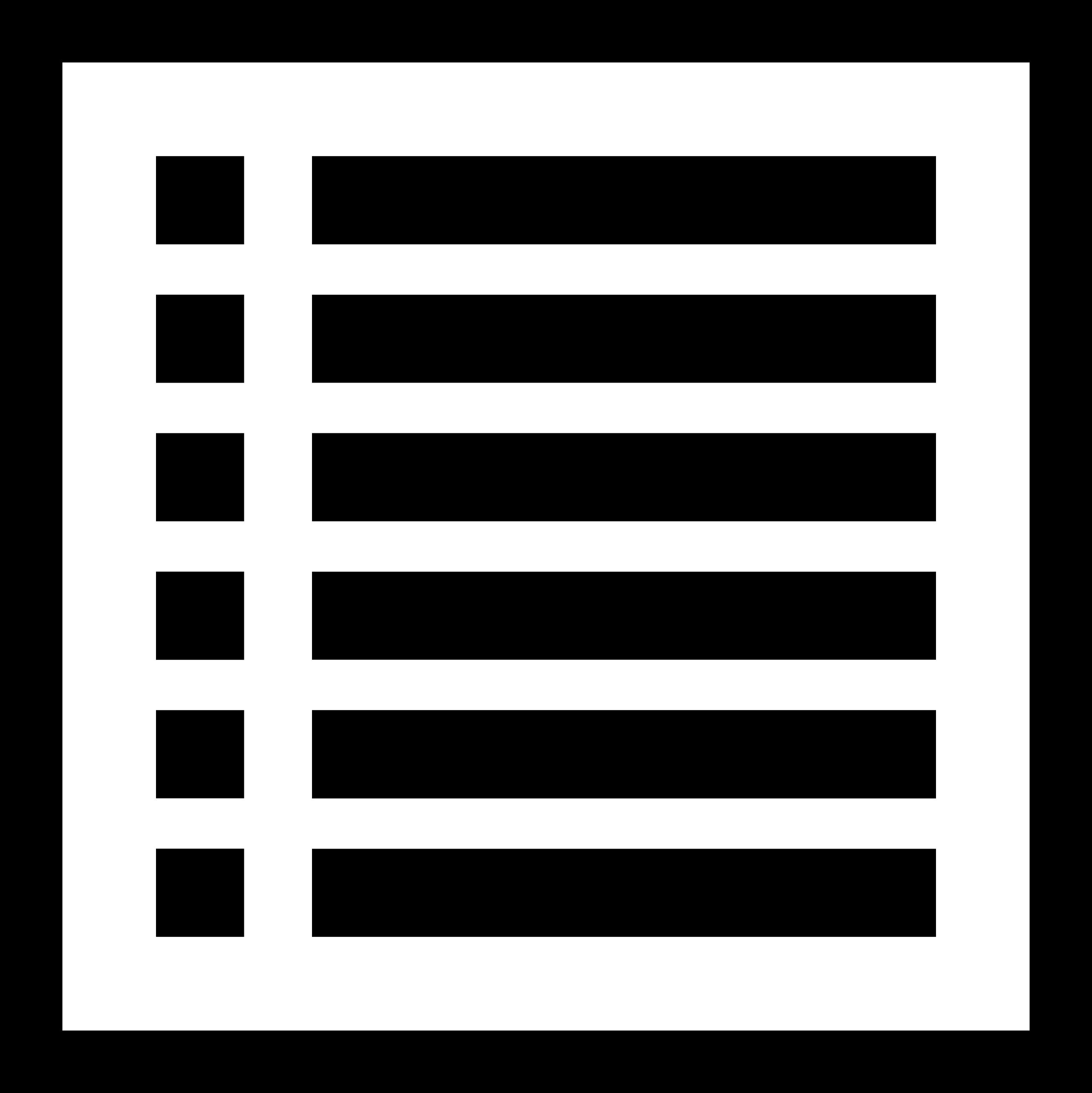 List Rows In A Square Outline Svg File Free Vectors